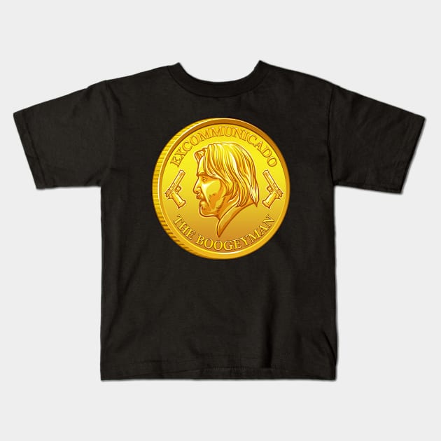 Excommunicado Coin Kids T-Shirt by Scud"